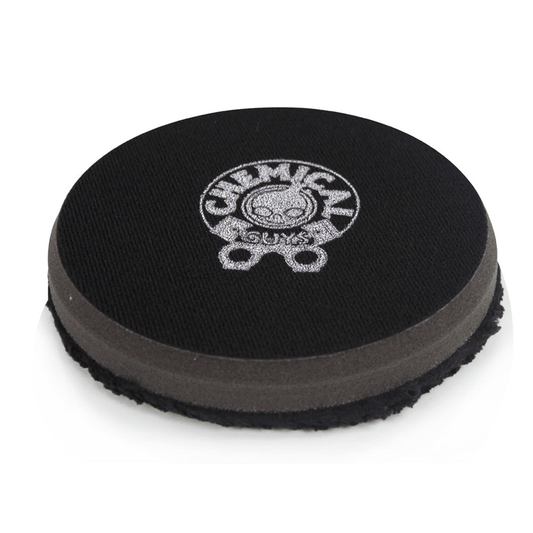 CHEMICAL GUYS BLACK OPTICS MICROFIBER BLACK POLISHING PAD