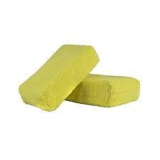 CHEMICAL GUYS WORKHORSE YELLOW PREMIUM GRADE MICROFIBER APPLICATOR (13x8x4 cm)